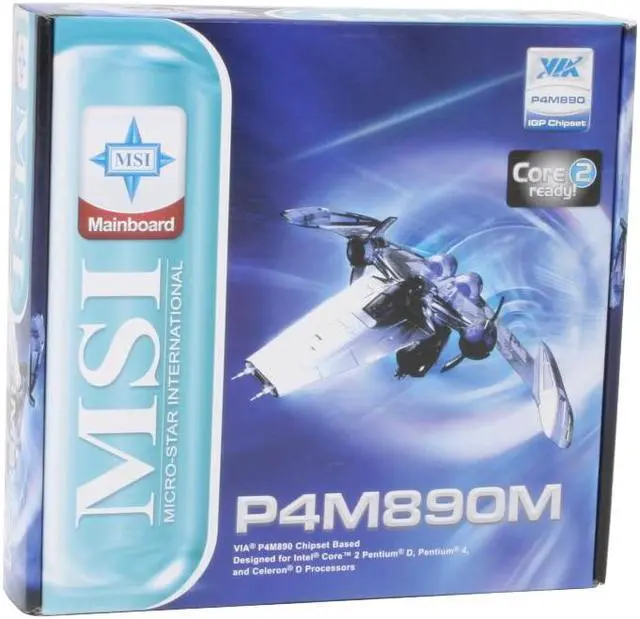 Alt view image 7 of 7 - MSI P4M890M-L LGA 775 VIA P4M890 Micro ATX Intel Motherboard