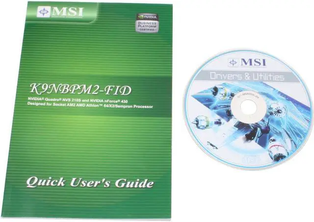 Alt view image 6 of 7 - MSI K9NBPM2-FID AM2 NVIDIA Quadro NVS 210S Micro ATX AMD Motherboard