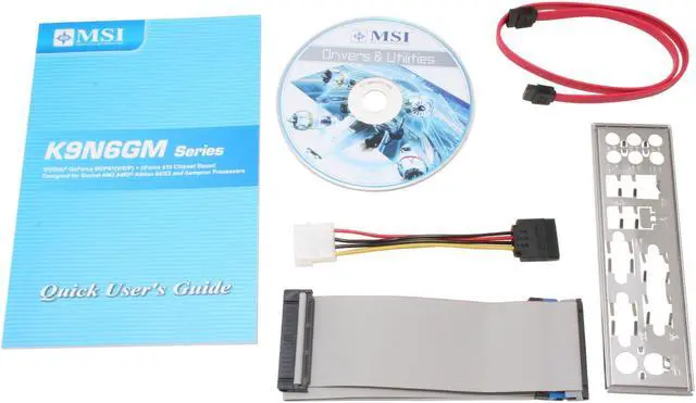 Alt view image 5 of 6 - MSI K9N6PGM-F AM2 NVIDIA GeForce 6100 Micro ATX AMD Motherboard