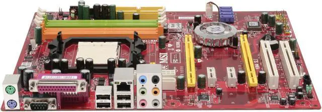 Alt view image 2 of 6 - MSI K9N4 SLI-F AM2 NVIDIA nForce 500 SLI MCP ATX AMD Motherboard
