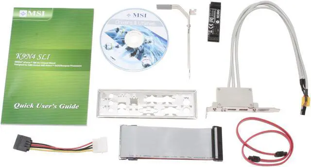 Alt view image 5 of 6 - MSI K9N4 SLI-F AM2 NVIDIA nForce 500 SLI MCP ATX AMD Motherboard