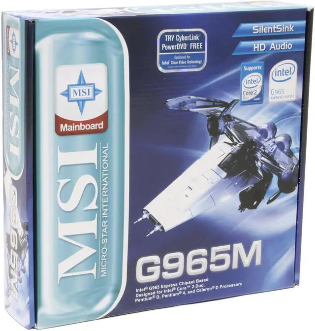 Alt view image 6 of 6 - MSI G965M-FI LGA 775 Intel G965 Express Micro ATX Intel Motherboard
