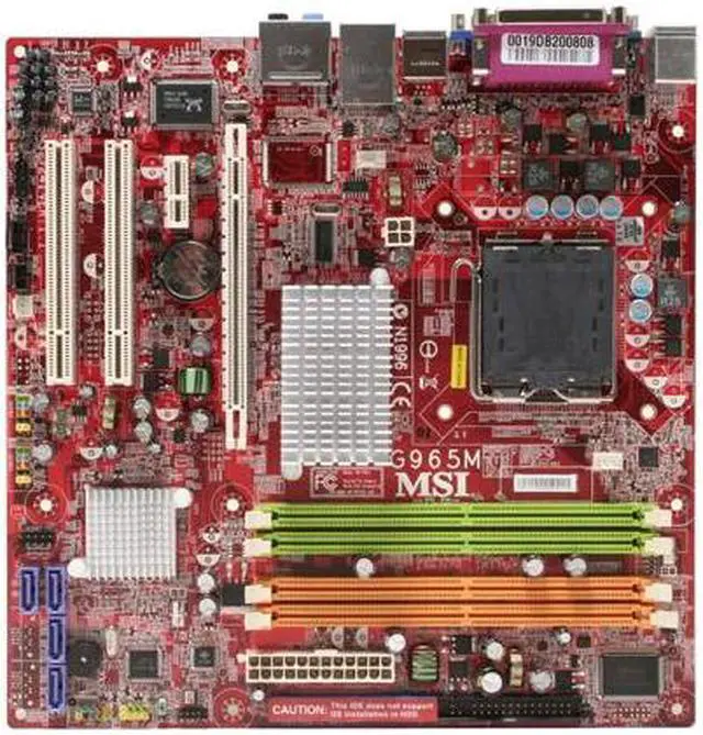 Alt view image 3 of 6 - MSI G965M-F LGA 775 Intel G965 Express Micro ATX Intel Motherboard