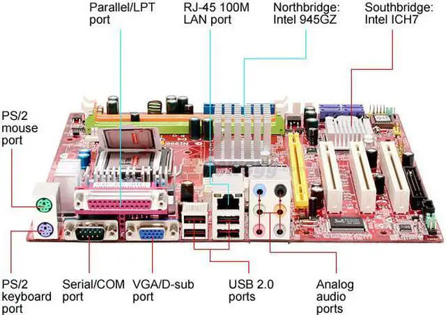 Alt view image 2 of 7 - MSI 945GZM3-L LGA 775 Intel 945GZ Micro ATX Intel Motherboard