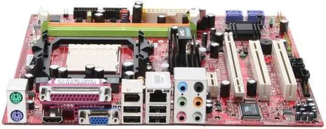 Alt view image 2 of 7 - MSI K9AGM2-FIH AM2 AMD 690G HDMI Micro ATX AMD Motherboard