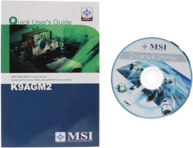 Alt view image 6 of 7 - MSI K9AGM2-FIH AM2 AMD 690G HDMI Micro ATX AMD Motherboard