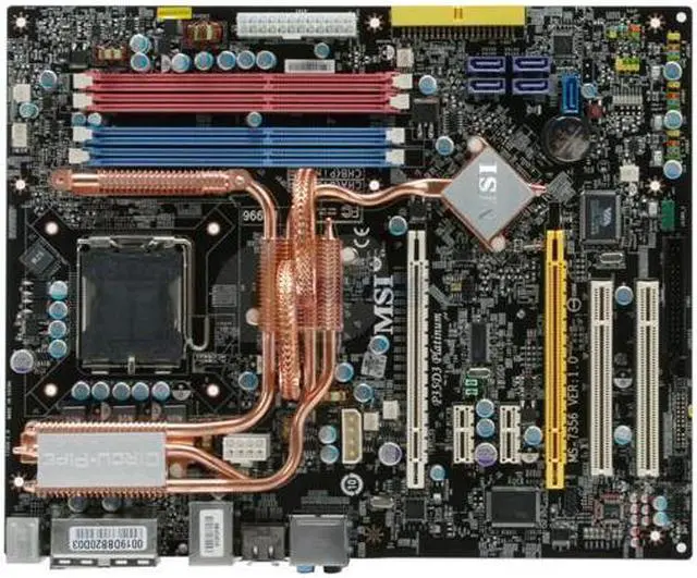 Alt view image 3 of 7 - MSI P35D3 Platinum LGA 775 Intel P35 ATX Intel Motherboard