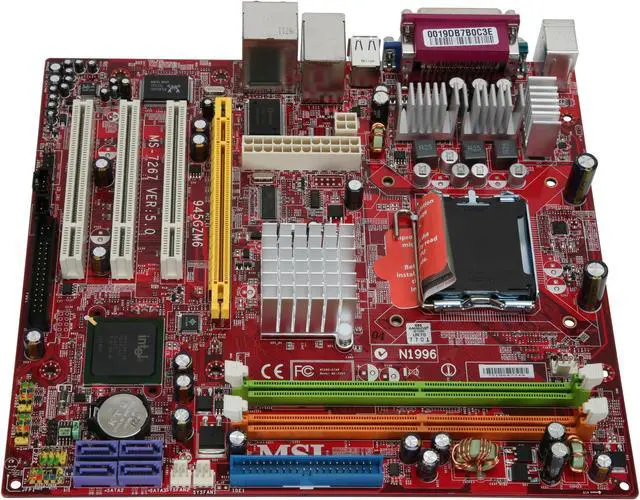 Alt view image 4 of 7 - MSI 945GZM6-F LGA 775 Intel 945GZ Micro ATX Intel Motherboard