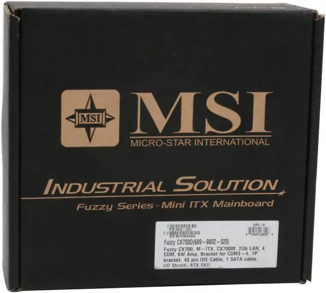 Alt view image 7 of 7 - MSI MS-9802-020 VIA C7/Eden Nano BGA2 1GHz onboard 479 VIA CX700M Mini ITX Motherboard / CPU Combo