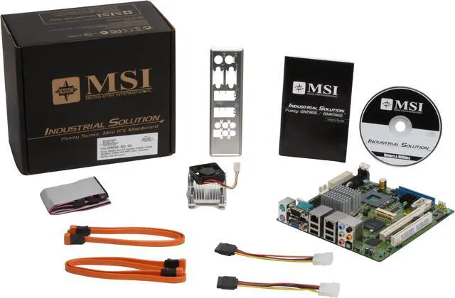 Alt view image 2 of 2 - MSI MS-9803 Socket P Intel GM965 Mini ITX Intel Motherboard