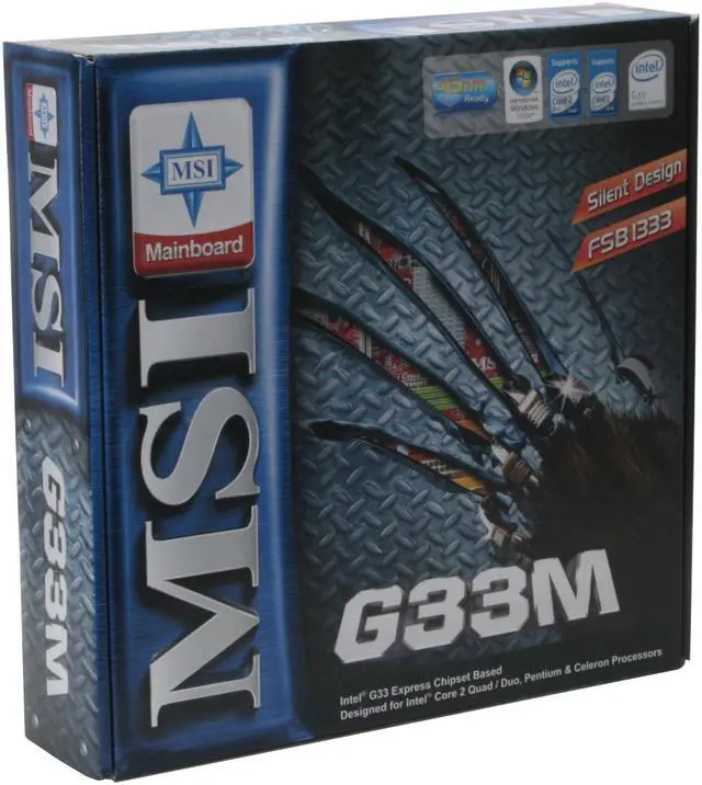 Alt view image 7 of 7 - MSI G33M-FI LGA 775 Intel G33 Micro ATX Intel Motherboard