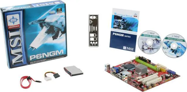 Alt view image 4 of 4 - MSI P6NGM-FD LGA 775 NVIDIA GeForce 7100 Micro ATX Intel Motherboard