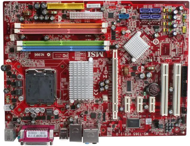 Alt view image 3 of 7 - MSI P35 Neo Combo-F LGA 775 Intel P35 ATX Intel Motherboard