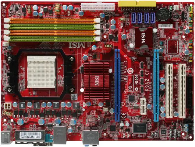 Alt view image 3 of 7 - MSI K9A2 CF-F AM2+/AM2 AMD 790X ATX AMD Motherboard