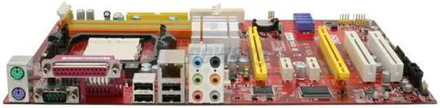 Alt view image 2 of 5 - MSI K9N SLI-F V.2 AM2+/AM2 NVIDIA nForce 570LT ATX AMD Motherboard