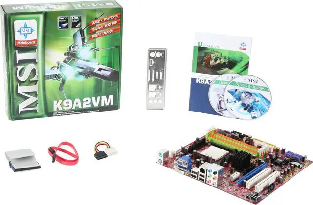 Alt view image 5 of 5 - MSI K9A2VM-FD AM2+/AM2 AMD 780V Micro ATX AMD Motherboard
