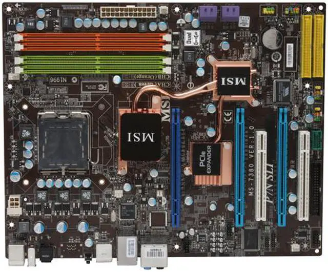 Alt view image 3 of 5 - MSI P7N SLI-FI LGA 775 NVIDIA nForce 750i SLI ATX Intel Motherboard