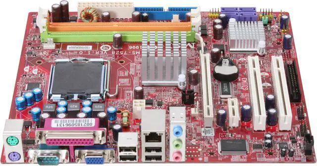 Alt view image 2 of 5 - MSI G31M3-F LGA 775 Intel G31 Micro ATX Intel Motherboard