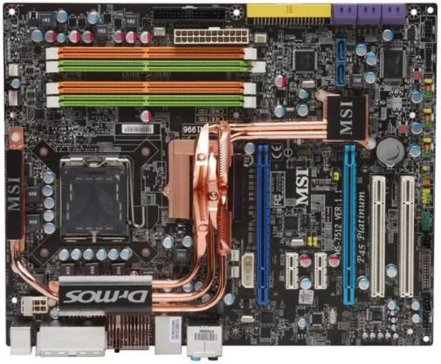 Alt view image 3 of 5 - MSI P45 Platinum LGA 775 Intel P45 ATX Intel Motherboard