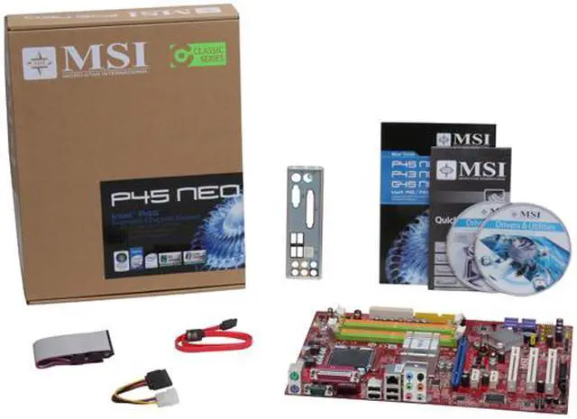 Alt view image 5 of 5 - MSI P45 Neo-F LGA 775 Intel P45 ATX Intel Motherboard