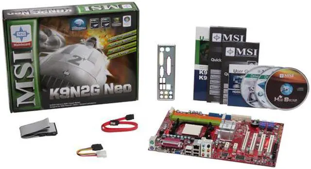 Alt view image 5 of 5 - MSI K9N2G Neo-FD AM2+/AM2 NVIDIA GeForce 8200 ATX AMD Motherboard