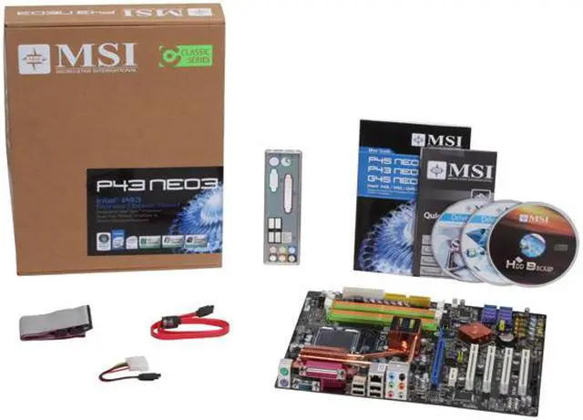 Alt view image 5 of 5 - MSI P43 Neo3-F LGA 775 Intel P43 ATX Intel Motherboard