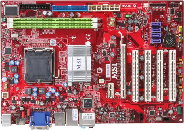 Alt view image 3 of 5 - MSI P6NG Neo-Digital LGA 775 NVIDIA GeForce 7100 / nForce 630i HDMI ATX Intel Motherboard