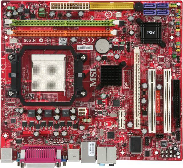 Alt view image 3 of 5 - MSI K9A2GM-F V3 AM2 AMD 740G Micro ATX AMD Motherboard