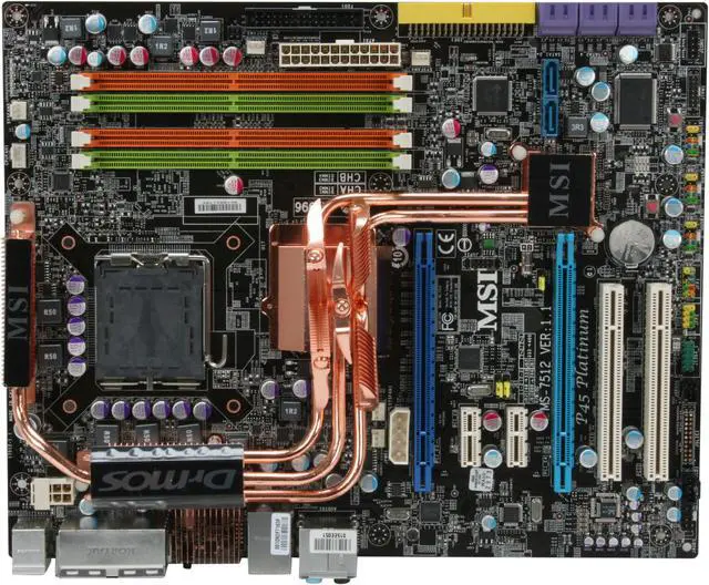 Alt view image 3 of 8 - MSI P45 Platinum (HC Edition) LGA 775 Intel P45 ATX Intel Motherboard w/ Tt V1 Cooler