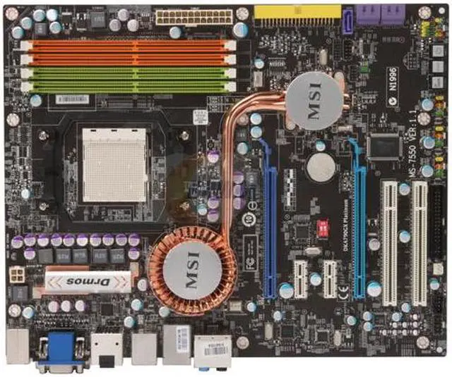 Alt view image 3 of 5 - MSI DKA790GX Platinum AM2+/AM2 AMD 790GX HDMI ATX AMD Motherboard