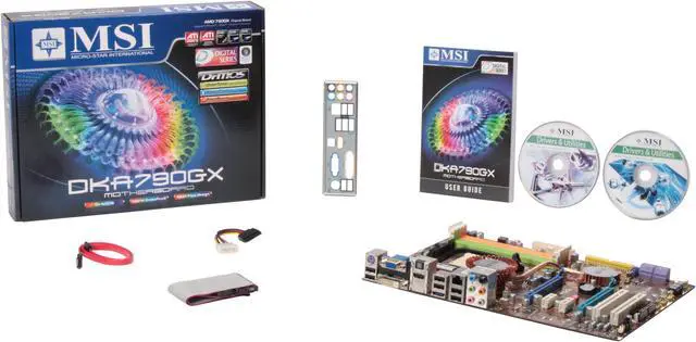 Alt view image 5 of 5 - MSI DKA790GX AM2+/AM2 AMD 790GX HDMI ATX AMD Motherboard