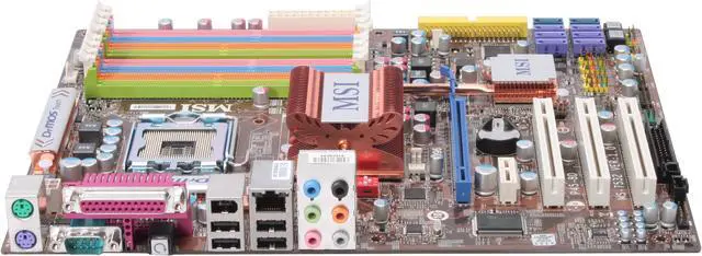 Alt view image 2 of 5 - MSI P45-8D LGA 775 Intel P45 ATX Intel Motherboard