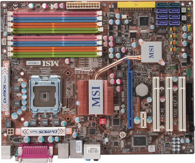 Alt view image 3 of 5 - MSI P45-8D LGA 775 Intel P45 ATX Intel Motherboard