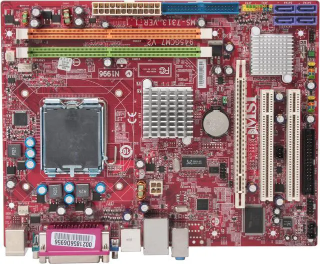 Alt view image 3 of 5 - MSI 945GCM7-F V2 LGA 775 Intel 945GC Micro ATX Intel Motherboard