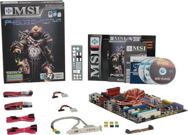 Alt view image 5 of 5 - MSI P45D3 Platinum LGA 775 Intel P45 ATX Intel Motherboard