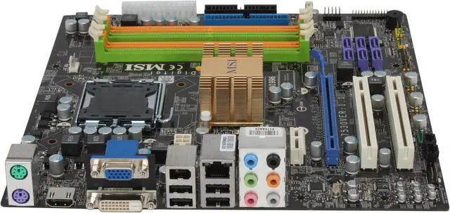 Alt view image 2 of 5 - MSI P7NGM-Digital LGA 775 NVIDIA GeForce 9300 HDMI Micro ATX Intel Motherboard
