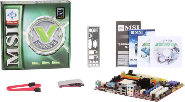 Alt view image 5 of 5 - MSI KA780GM2 AM2+/AM2 AMD 780G HDMI Micro ATX AMD Motherboard