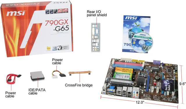 Alt view image 5 of 5 - MSI 790GX-G65 AM3 AMD 790GX HDMI ATX AMD Motherboard