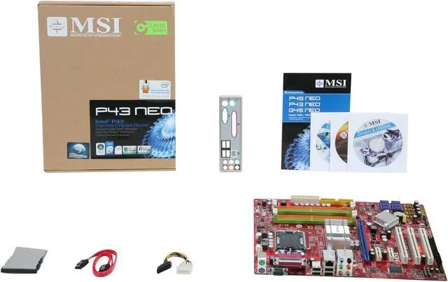 Alt view image 5 of 5 - MSI P43 Neo-F LGA 775 Intel P43 ATX Intel Motherboard