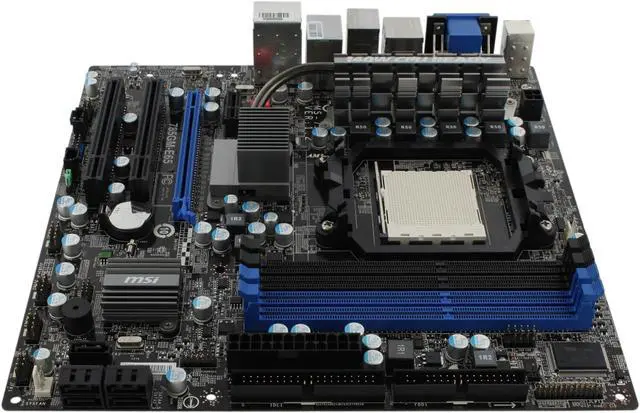 Alt view image 4 of 10 - MSI 785GM-E65 AM3 AMD 785G HDMI Micro ATX AMD Motherboard