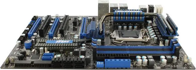 Alt view image 4 of 11 - MSI P55-GD80 LGA 1156 Intel P55 ATX Intel Motherboard