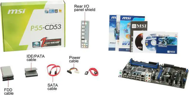 Alt view image 11 of 11 - MSI P55-CD53 LGA 1156 Intel P55 ATX Intel Motherboard