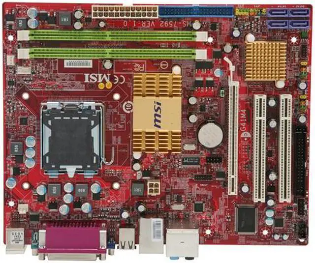 Alt view image 9 of 11 - MSI G41M4-F LGA 775 Intel G41 Micro ATX Intel Motherboard