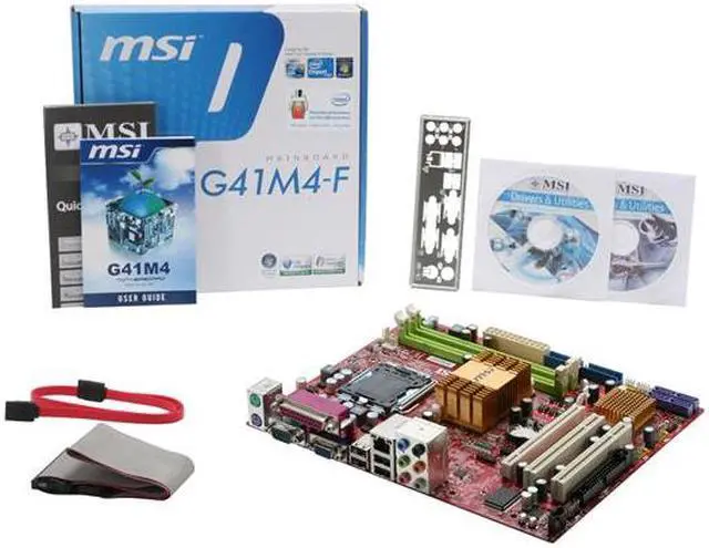 Alt view image 11 of 11 - MSI G41M4-F LGA 775 Intel G41 Micro ATX Intel Motherboard