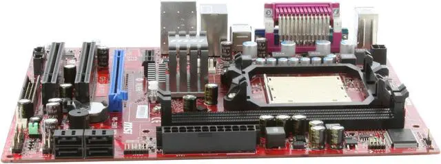 Alt view image 4 of 10 - MSI GF615M-P33 AM3 NVIDIA GeForce 6150SE & nForce 430 Micro ATX AMD Motherboard