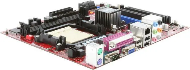 Alt view image 7 of 10 - MSI GF615M-P33 AM3 NVIDIA GeForce 6150SE & nForce 430 Micro ATX AMD Motherboard