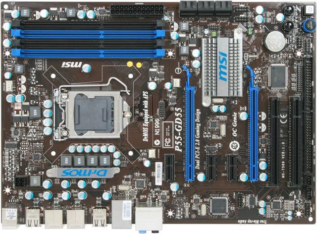 MSI P55-GD55 LGA 1156 ATX Intel Motherboard - Newegg.com