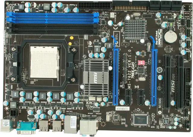 Alt view image 3 of 5 - MSI 790X-G45 AM3 AMD 790X ATX AMD Motherboard