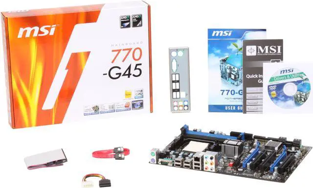 Alt view image 5 of 5 - MSI 770-G45 AM3 AMD 770 ATX AMD Motherboard