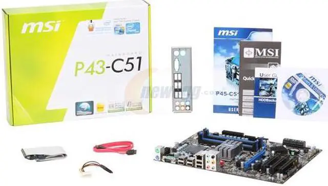 Alt view image 5 of 5 - MSI P43-C51 LGA 775 Intel P43 ATX Intel Motherboard